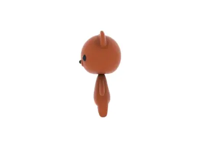 Cartoon Bear v002 character  3D model