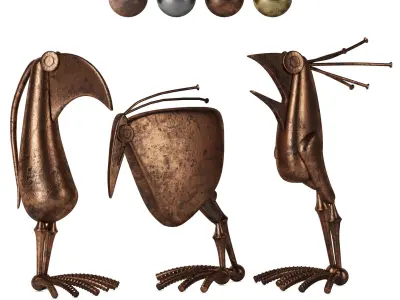Decorative Birds VOL 2 3D model