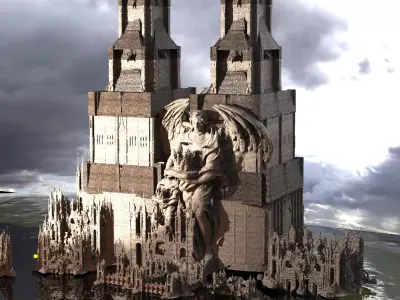 Ancient Oracle temples Kit bash  3D model purchase