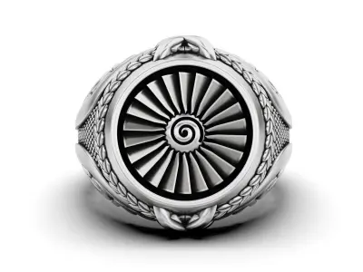 Men ring turbine 3D print model