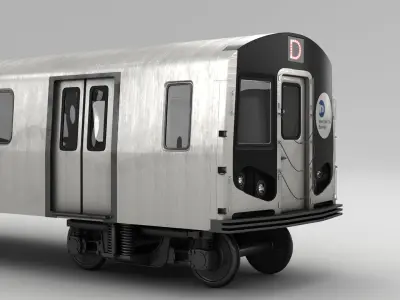 NYC Subway train 3D model