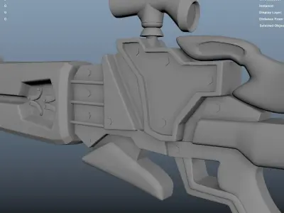 Alien Rifle 3D model