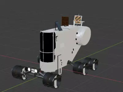 Rover space vehicle Free 3D model