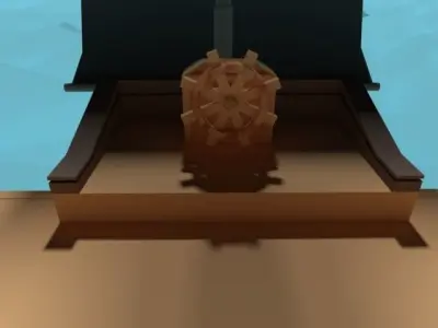 Pirate Ship Free 3D model buy