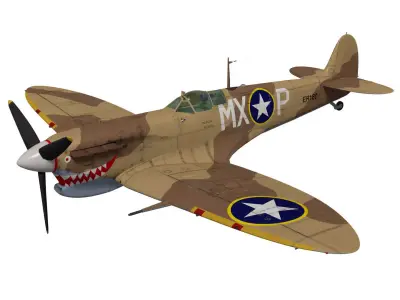 Supermarine Spitfire Mk-Vc Trop 3D model