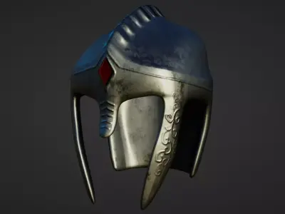 helmet armor Low-poly 3D model