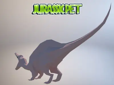 Spinosaurus Aegyptiacus Low-poly 3D model