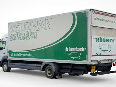 Mercedes-Benz Atego BOX 2022 Low-poly 3D model