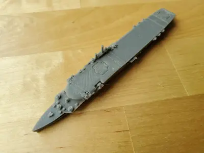 British Aircraft Carrier Furious 3D print model
