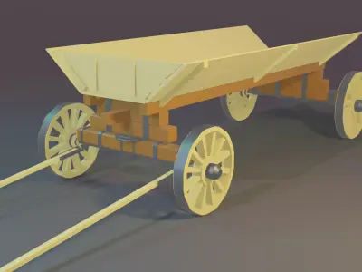  horse-drawn carriage 3D model