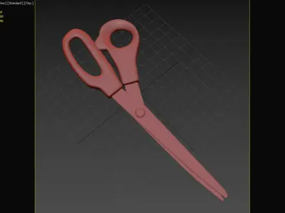 Scissors pair of 3D model buy