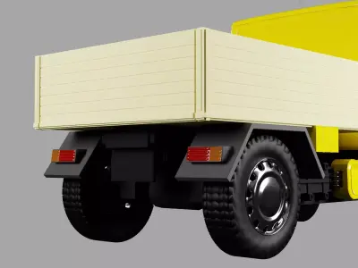 Mercedes-Benz Unimog Low-poly 3D model