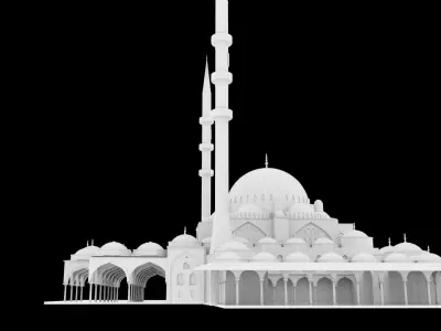 Sharjah Mosque  3D model