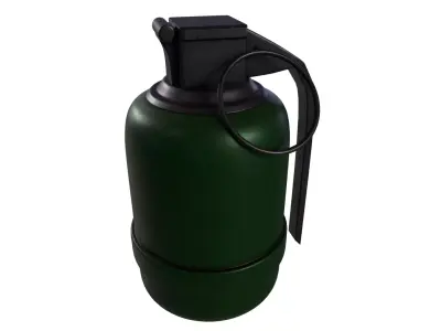 Grenade fire extinguisher Low-poly 3D model