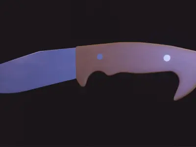 Knife  Golem Low-poly 3D model