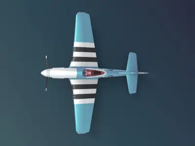 North American P 51 Mustang  3D model