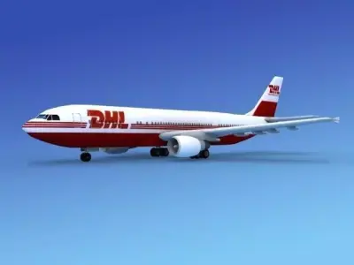 Airbus A300 DHL Cargo 1 3D model