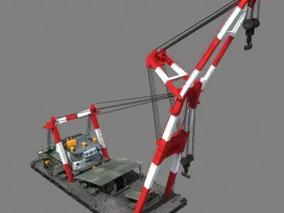 Floating Crane 3D model