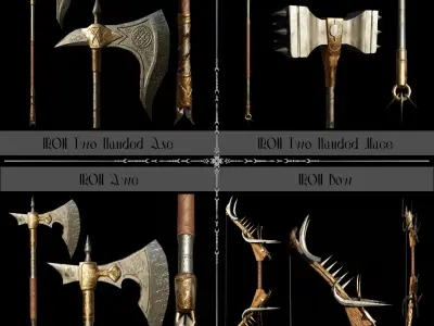 Third Medieval Colection Low-poly 3D model