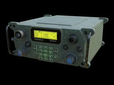 Military Radio Low-poly 3D model purchase