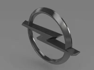 opel logo 3D model by Sergey