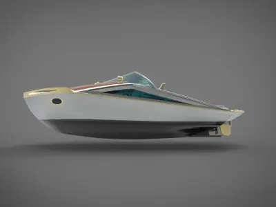 motor boat yacht 3D model