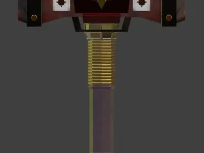 Fantasy Hammer Low-poly 3D model Low-poly 3D model purchase