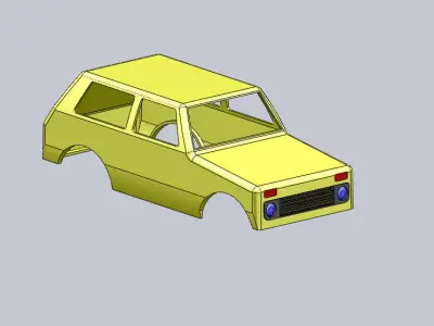 car  VAZ    NIVA  russian  Free 3D print model purchase