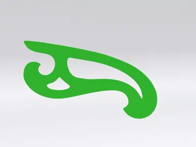 French Curve - 3D Print Ready - Model - C 3D model
