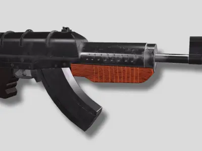M1928 Assault Rifle  Low-poly 3D model