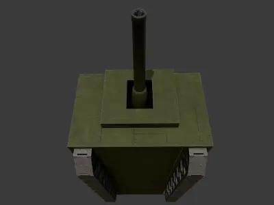 Tank Project by Mendeleev Low-poly 3D model
