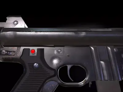 Beretta M12 Submachine Gun Low-poly 3D model