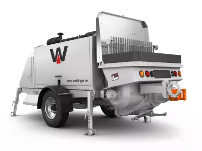 Concrete Pump THP 70 3D model