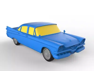 Dodge 1960 Classic Car 3D print model
