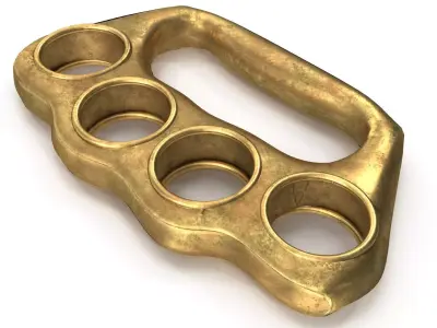 Knuckles PBR Low-poly 3D model