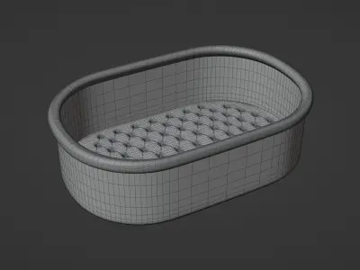 Inflatable pool outdoor 2 3D model