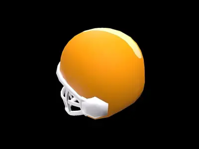 Toon Style sports Helmet 3d model for mobile game  Low-poly 3D model