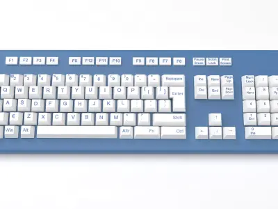 Realistic Mechanical Keyboard 3D Model - Highly Detailed 3D model