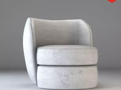 Forme Lounge Chair Free low-poly 3D model