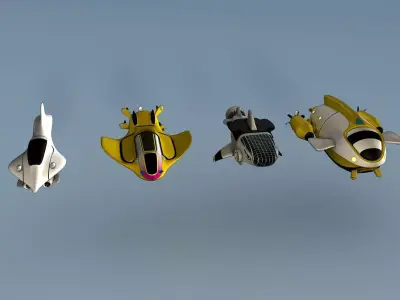 Mini Submarines 3D model