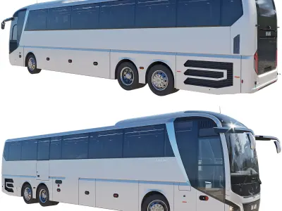 MAN LIONS COACH L R08  Silver 3D model