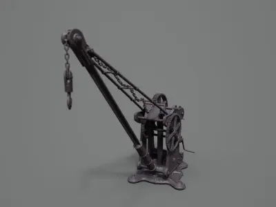 Victorian Manual Crane 3D model