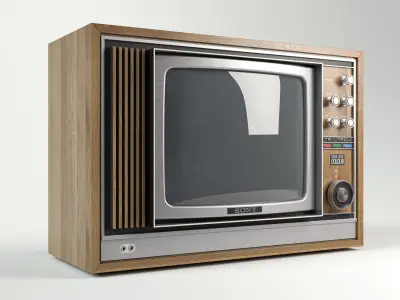 Sony Trinitron Vintage Television 3D model