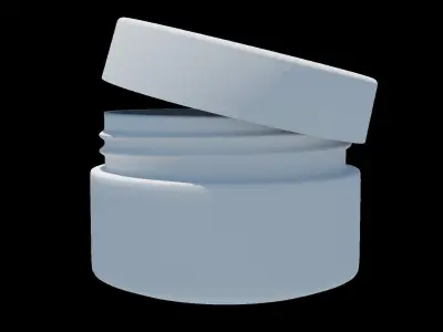 cosmetic cream jar 3D model