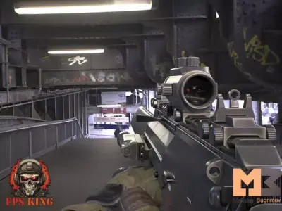 FPS Automatic Gun Animations Low-poly 3D model