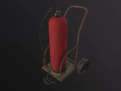 Gas Tank 3D Model Low-poly 3D model