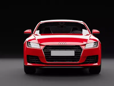 Audi TT Red Metallic 3D model