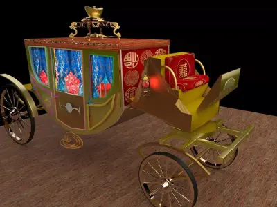 Chinese Ancient Carriage  3D model
