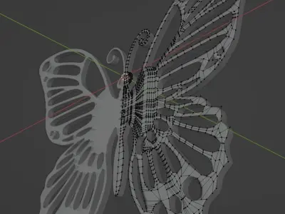 Butterfly 3D model 3D model purchase
