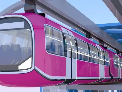 Monorail stations 2024 collection II 3D Model Pack purchase